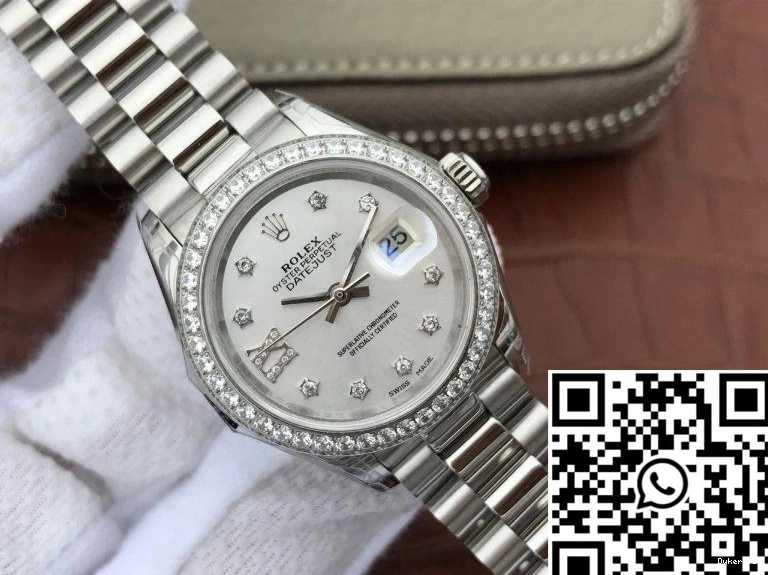 Rolex Dial 28mm Datejust Lady Silver 279136RBR 0401